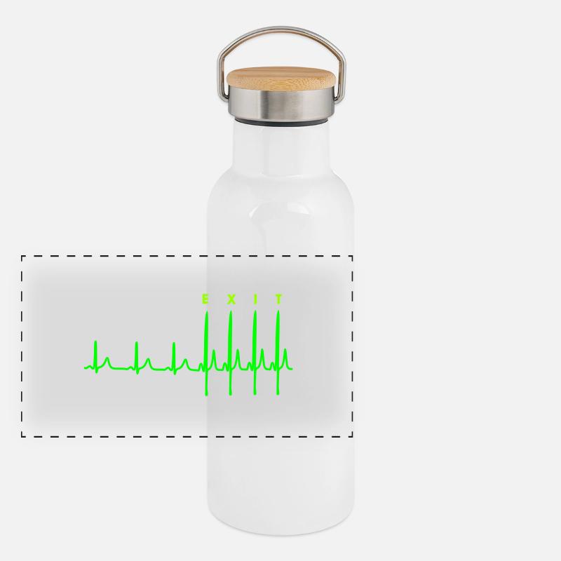 EXIT Panorama Thermosflasche mit Bambusdeckel
