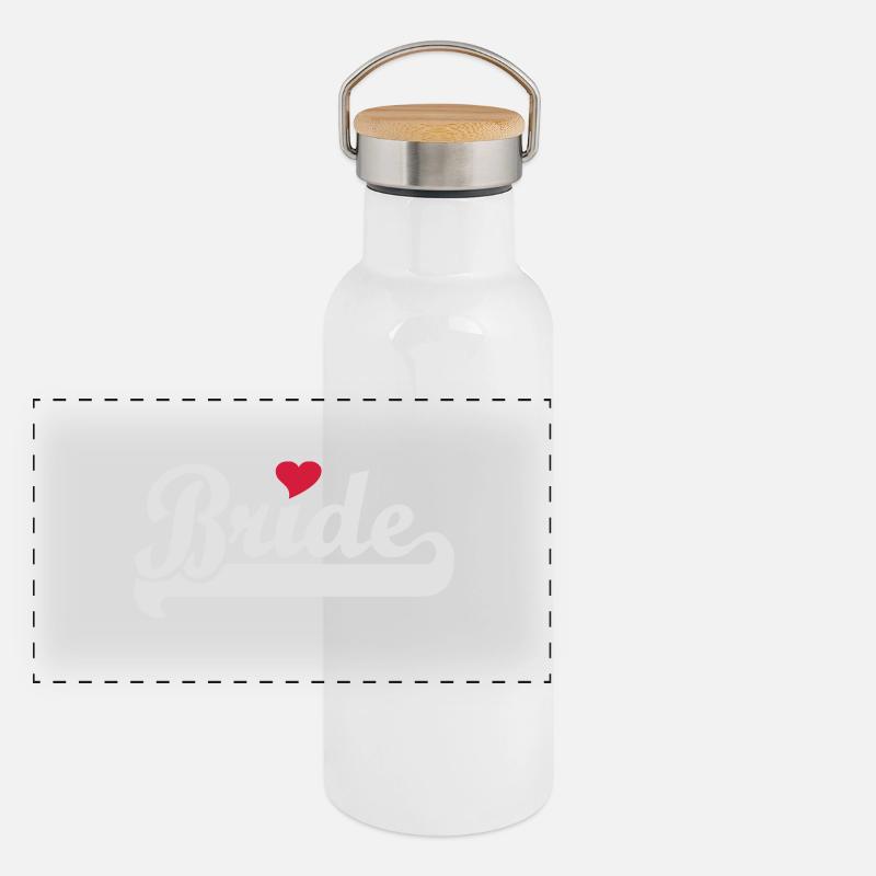 Bride Gourde isotherme avec bouchon en bambou