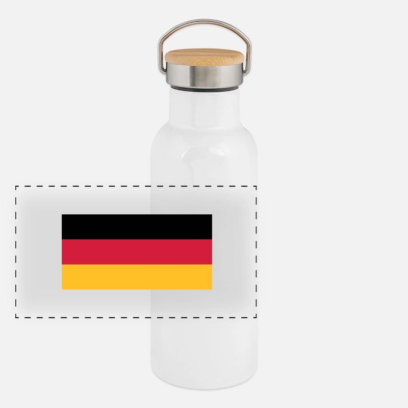Deutschland Panoramic Thermal Bottle with Bamboo Lid