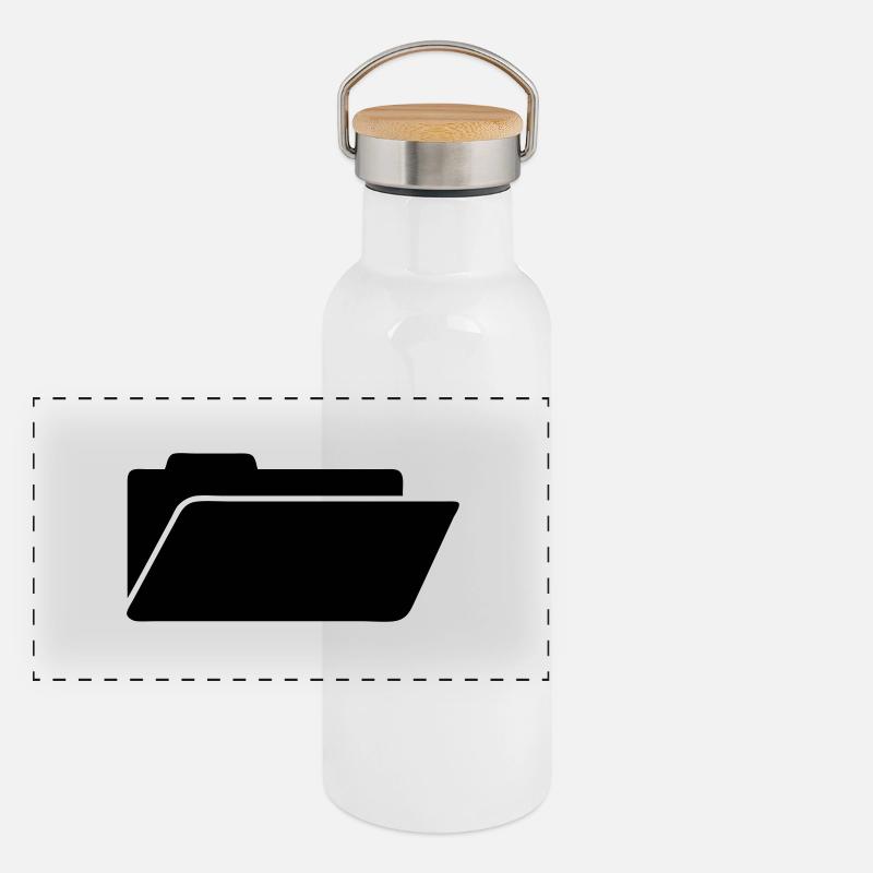 Fichier Gourde isotherme avec bouchon en bambou