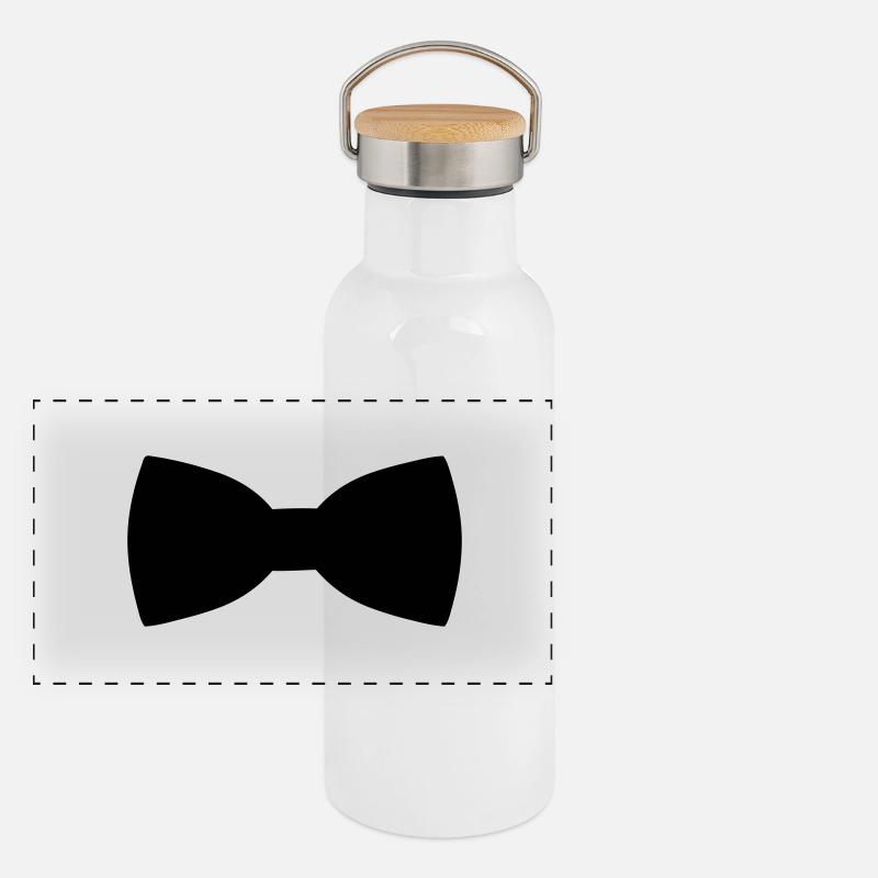 Fliege Panorama Thermosflasche mit Bambusdeckel