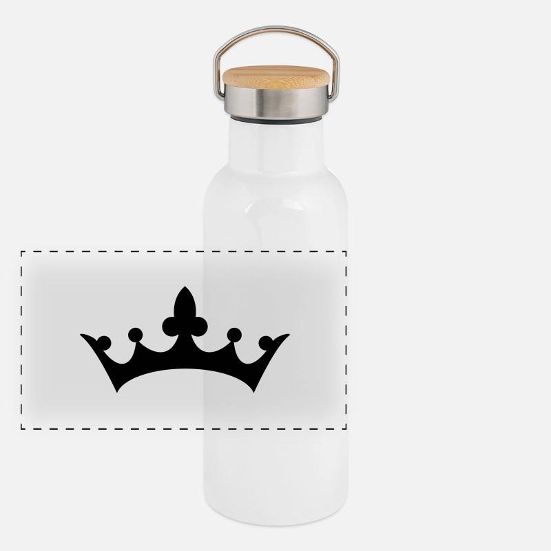 krone Panorama Thermosflasche mit Bambusdeckel