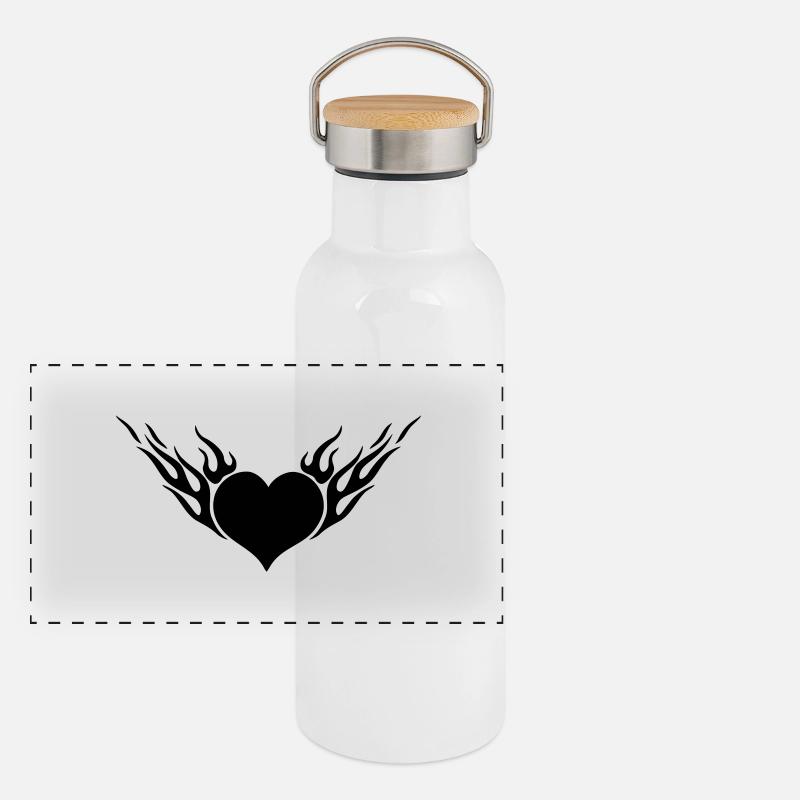 Fire Heart 1c Panoramic Thermal Bottle with Bamboo Lid