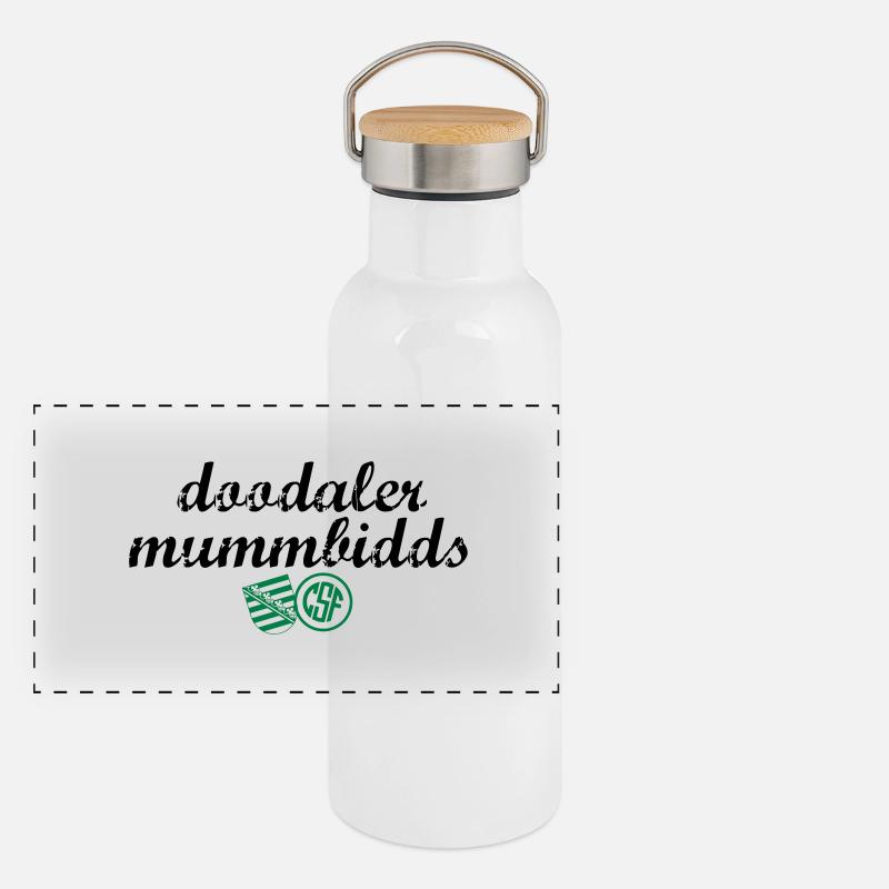 Doodaler Mummbidds Panorama Thermosflasche mit Bambusdeckel
