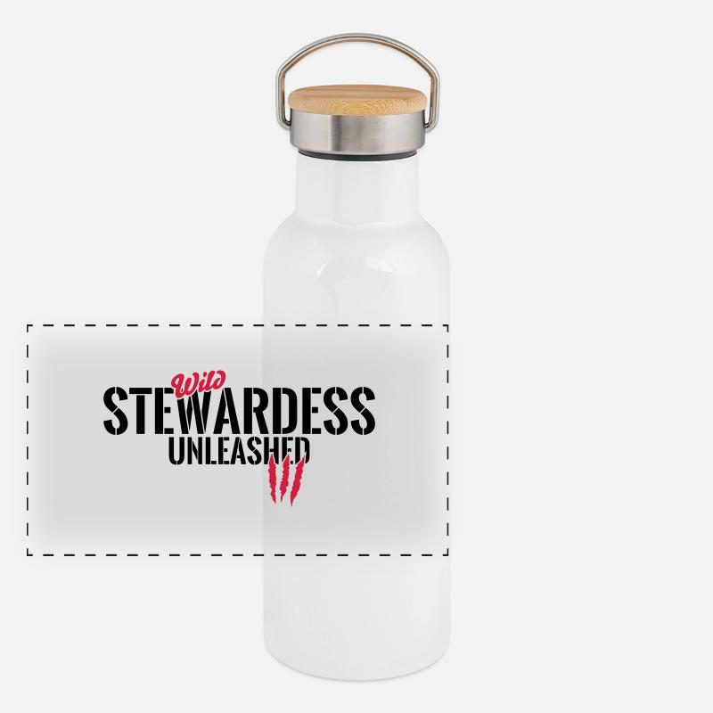 Wild stewardess unleashed Panoramic Thermal Bottle with Bamboo Lid