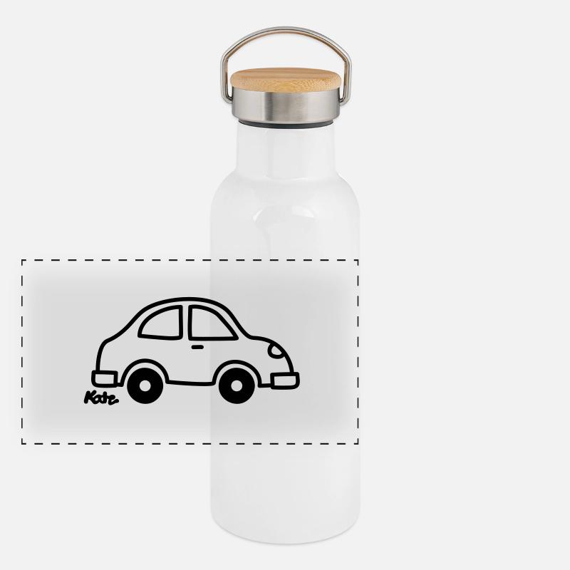 Auto Panoramic Thermal Bottle with Bamboo Lid