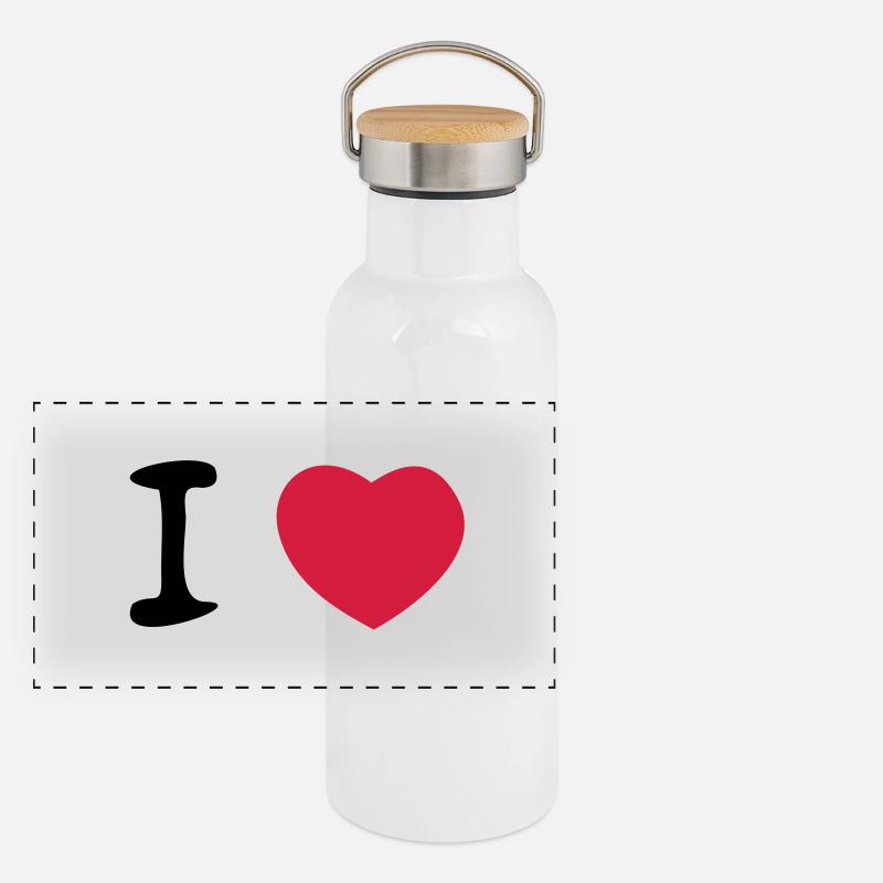 heart Panoramic Thermal Bottle with Bamboo Lid