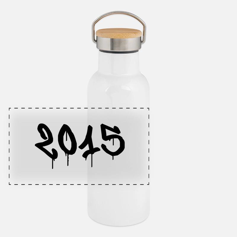 annee_2015 Panorama Thermosflasche mit Bambusdeckel