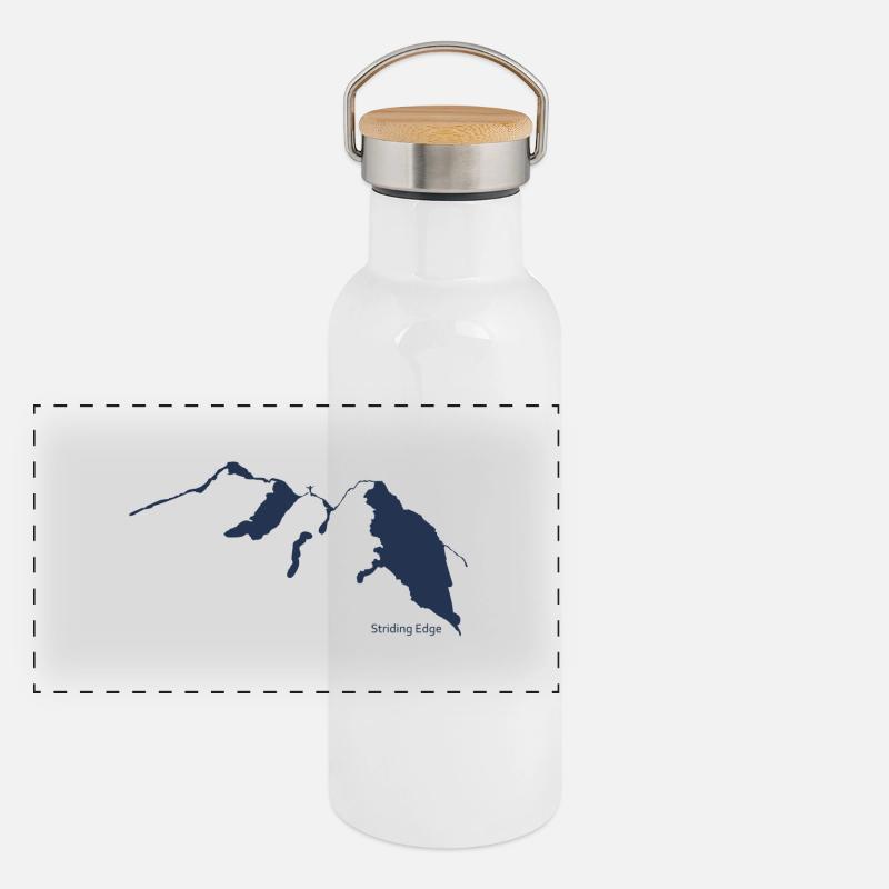 Striding Edge Panoramic Thermal Bottle with Bamboo Lid