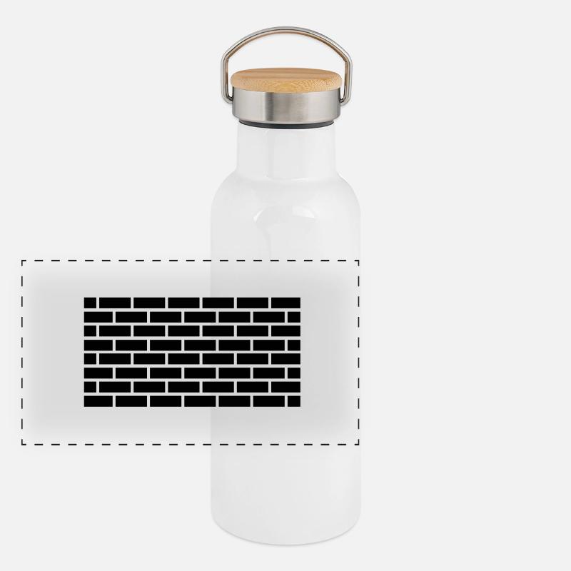 mauer_pr1 Panorama Thermosflasche mit Bambusdeckel