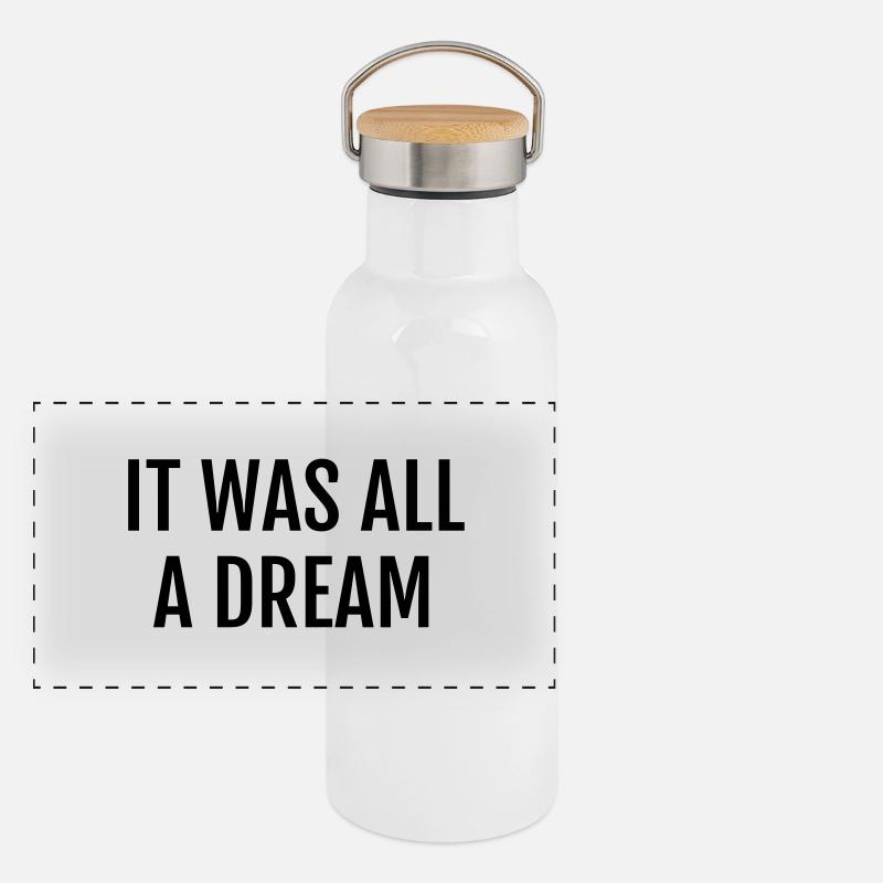 Rap / Rapper / Musik / Hip-Hop / Graffiti Panorama Thermosflasche mit Bambusdeckel