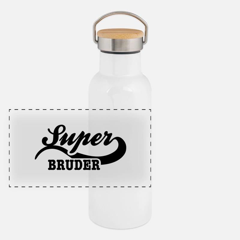 bruder Panorama Thermosflasche mit Bambusdeckel