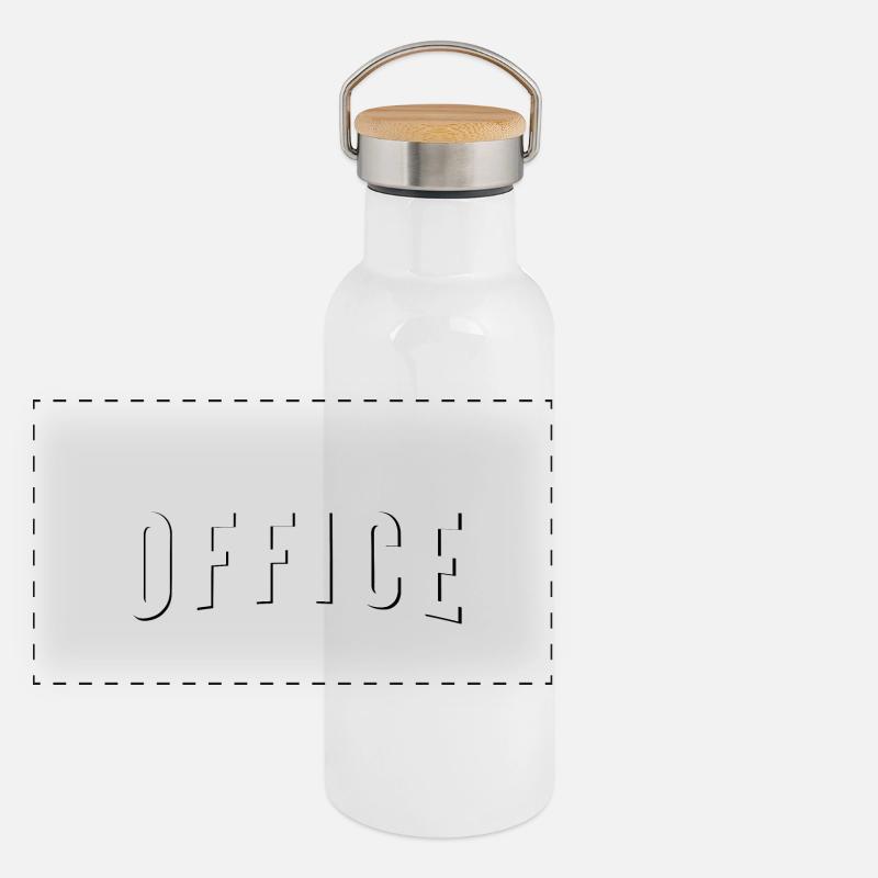 Absent du bureau Gourde isotherme avec bouchon en bambou