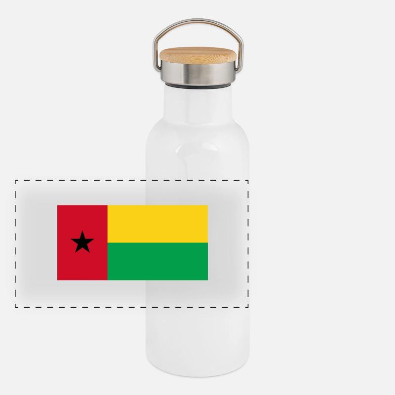 Guinée-Bissau Gourde isotherme avec bouchon en bambou