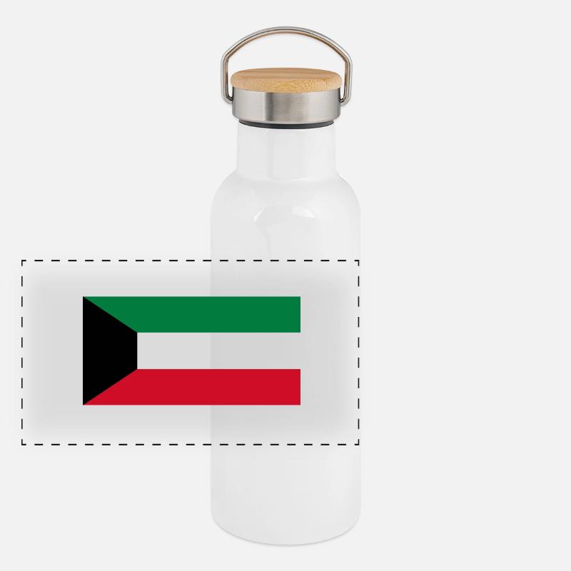 Kuwait Panoramic Thermal Bottle with Bamboo Lid