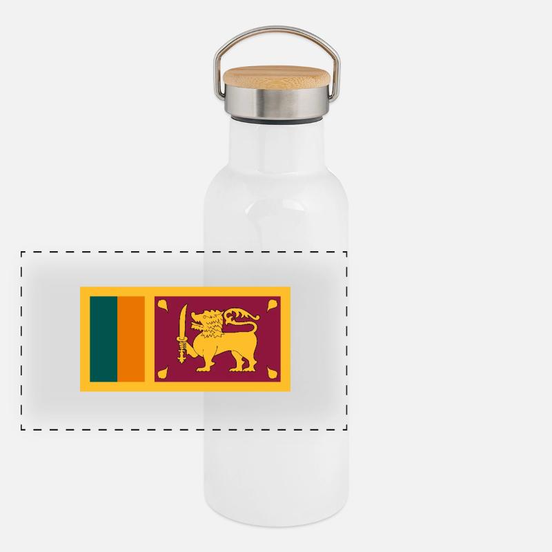 Sri Lanka Panoramic Thermal Bottle with Bamboo Lid