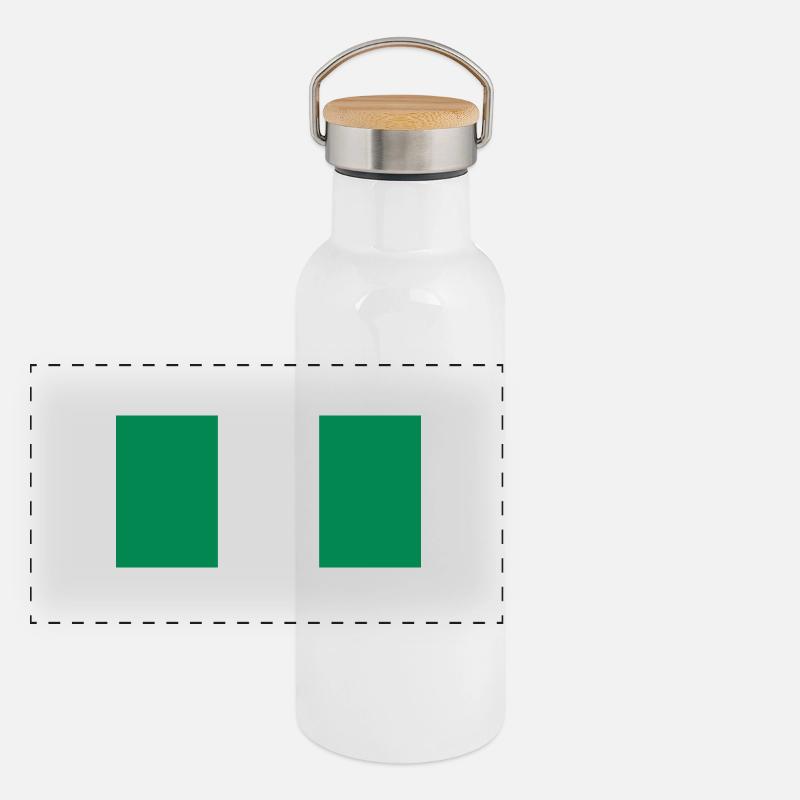Nigeria Panoramic Thermal Bottle with Bamboo Lid