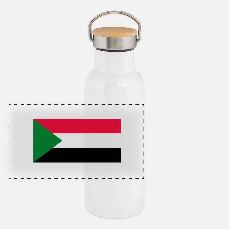 Sudan Panorama Thermosflasche mit Bambusdeckel