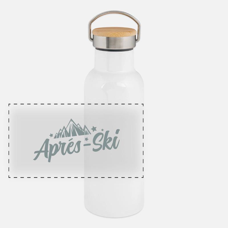 Après-ski Gourde isotherme avec bouchon en bambou