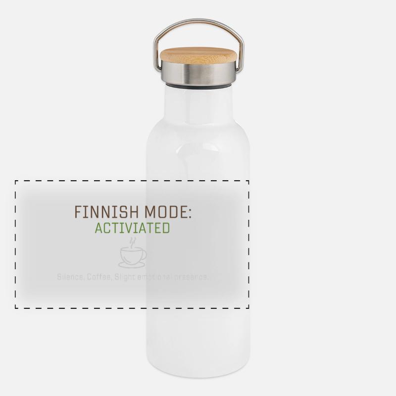 Finnish mode activiated . Panoramic Thermal Bottle with Bamboo Lid