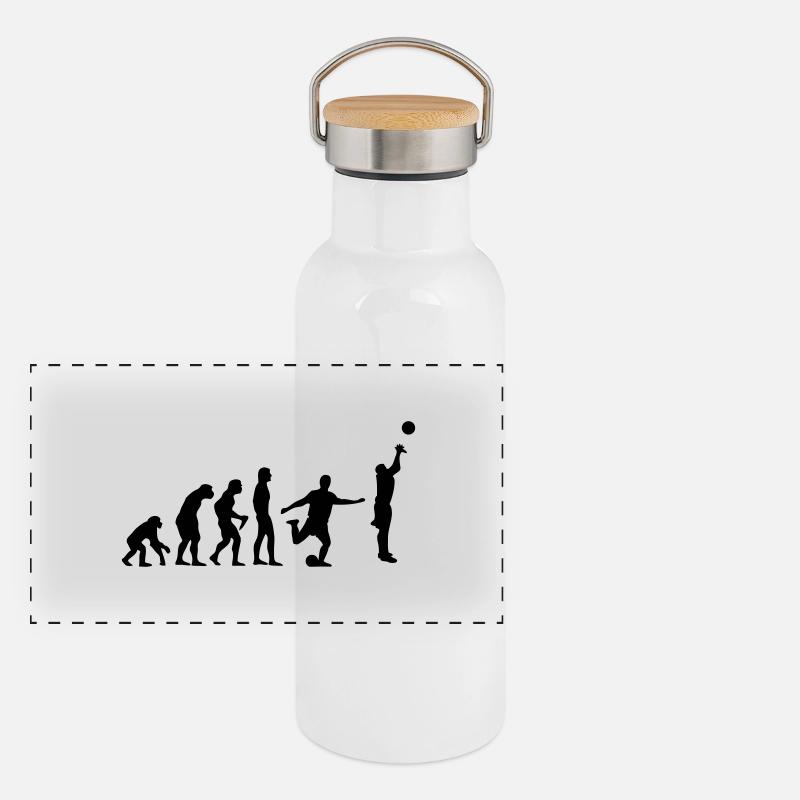 Basket-ball Evolution Basketball Basket Gourde isotherme avec bouchon en bambou