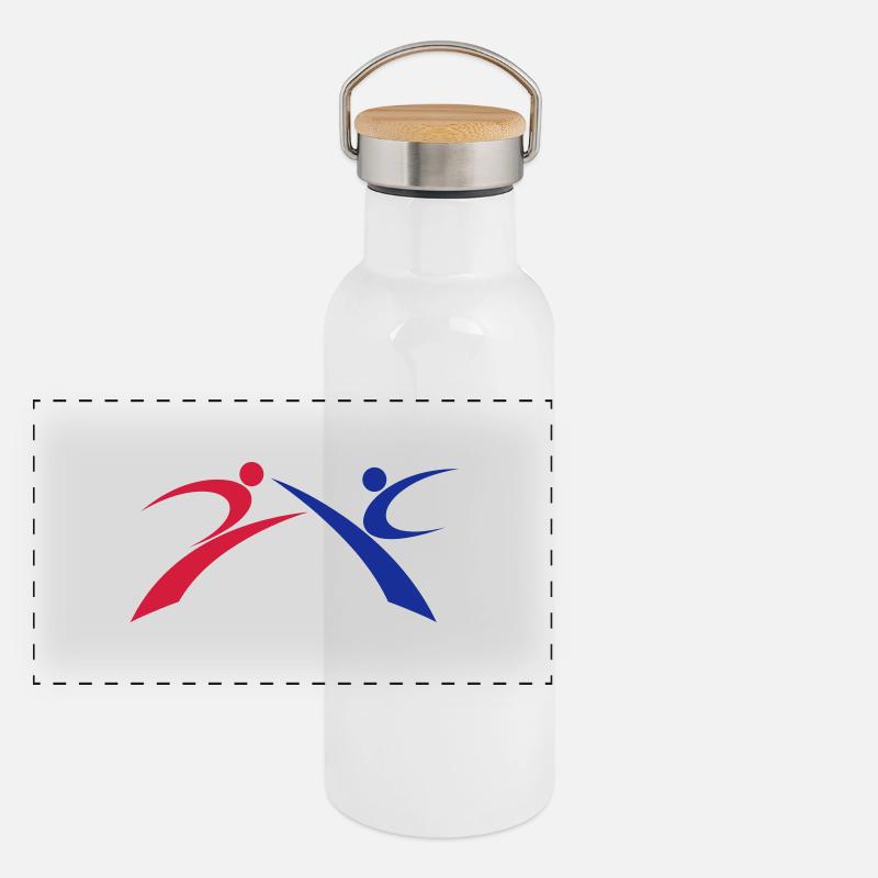 Taekwondo kickers Panoramic Thermal Bottle with Bamboo Lid