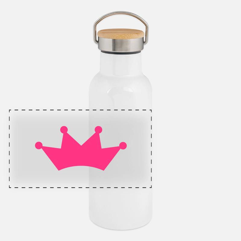 crown Panorama Thermosflasche mit Bambusdeckel
