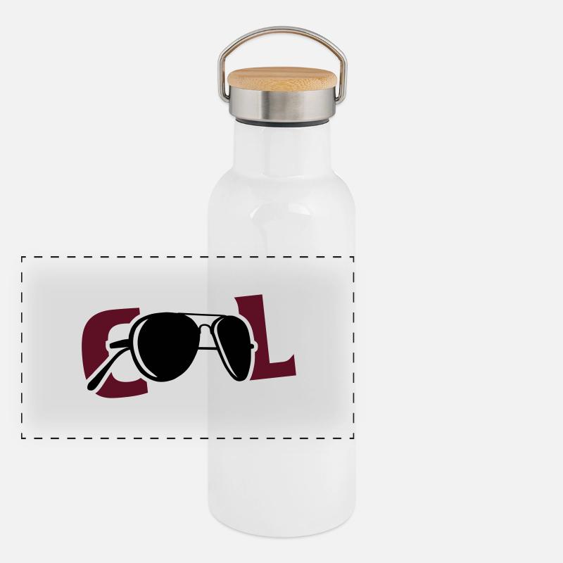 COOL Panorama Thermosflasche mit Bambusdeckel