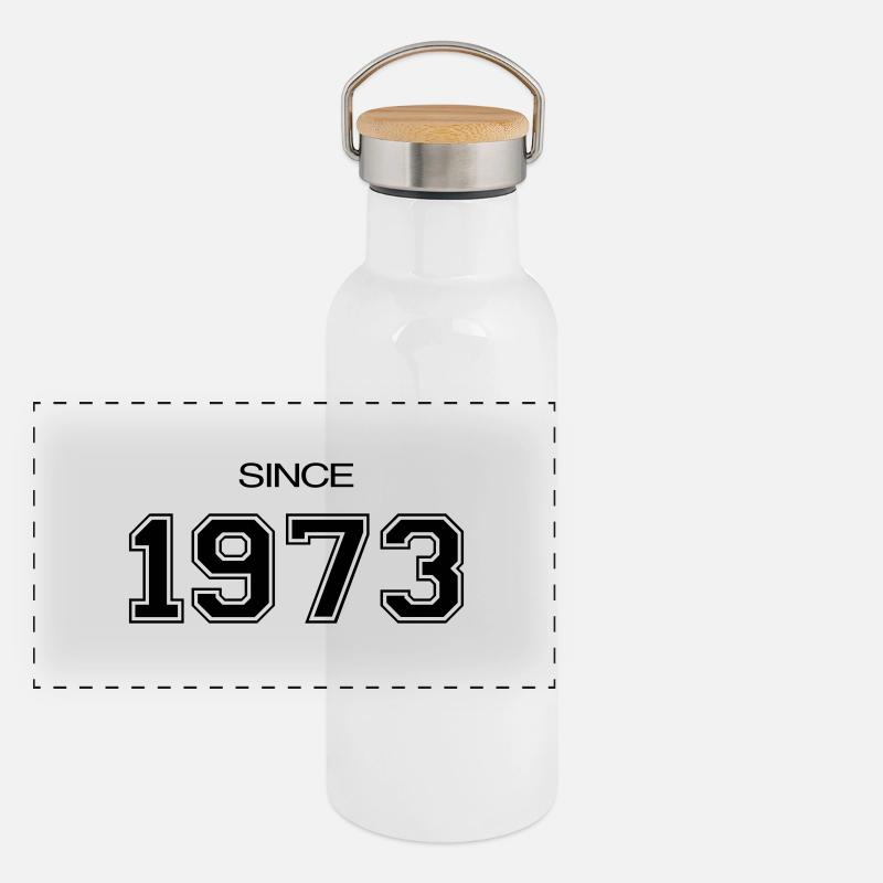 birthday gift 1973 Panoramic Thermal Bottle with Bamboo Lid
