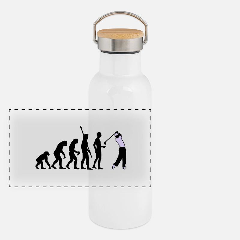 Panorama Thermosflasche mit Bambusdeckel
