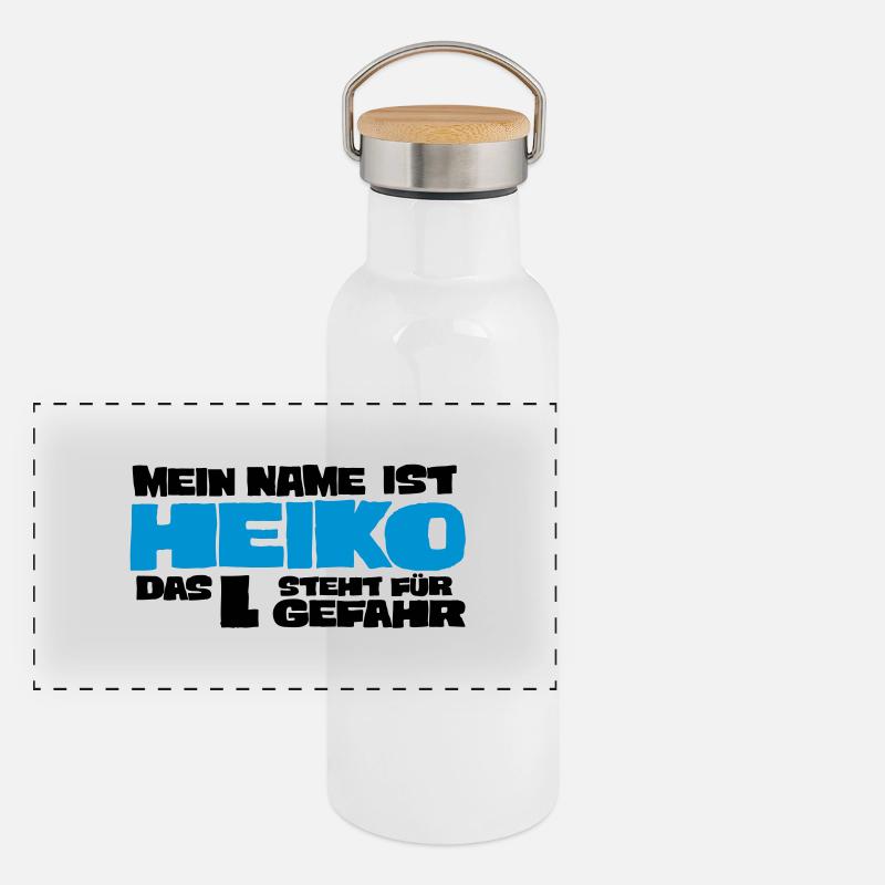 heiko Gourde isotherme avec bouchon en bambou