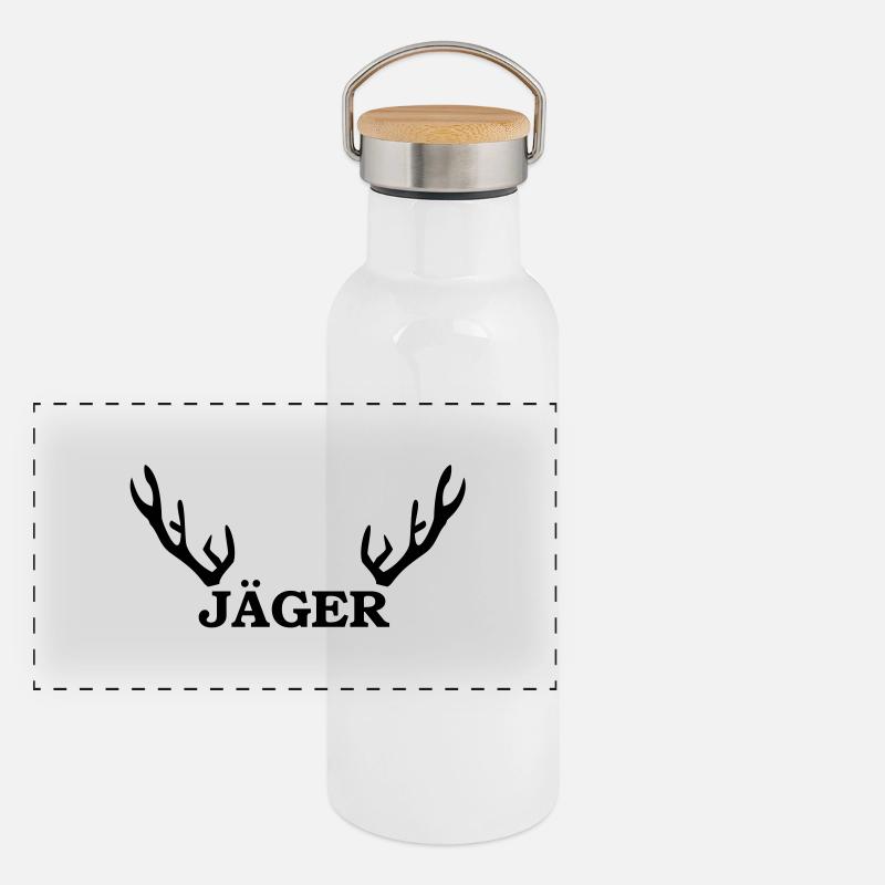 jäger Panorama Thermosflasche mit Bambusdeckel