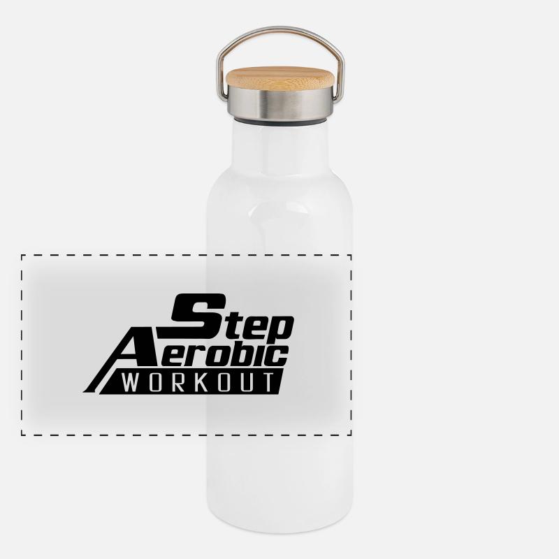 step_aerobic_workout_1___f1 Panorama Thermosflasche mit Bambusdeckel