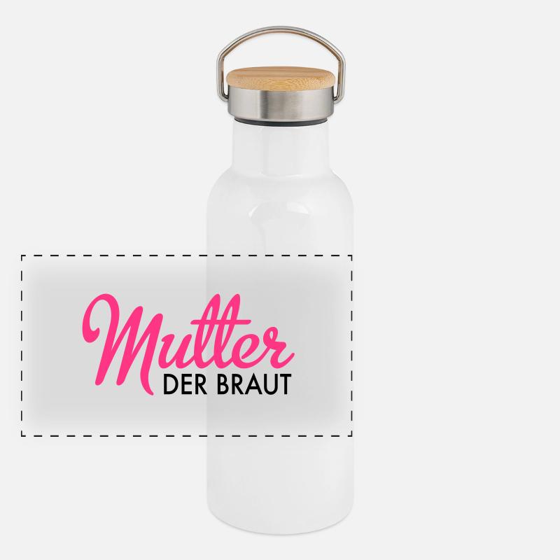 Mère de la mariée Gourde isotherme avec bouchon en bambou