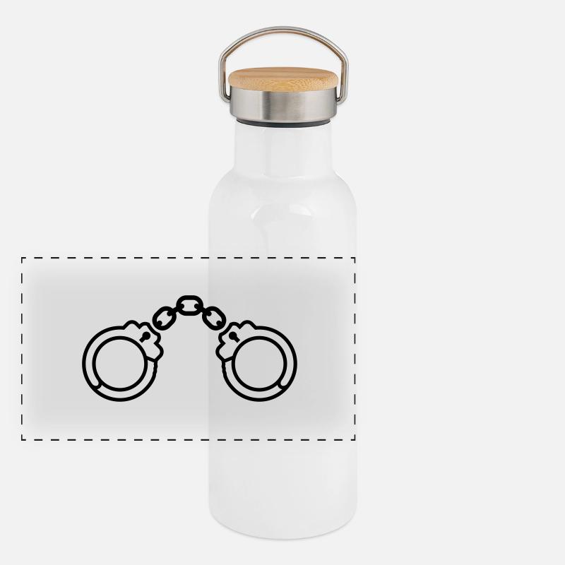 handschellen_1__f1 Panorama Thermosflasche mit Bambusdeckel