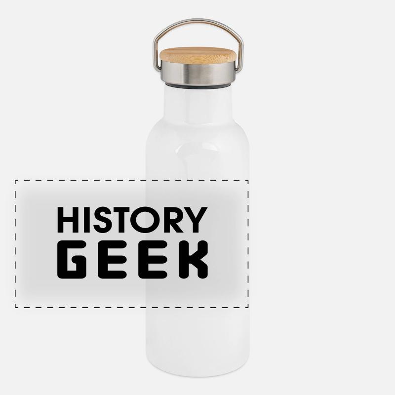 History Geek Panoramic Thermal Bottle with Bamboo Lid