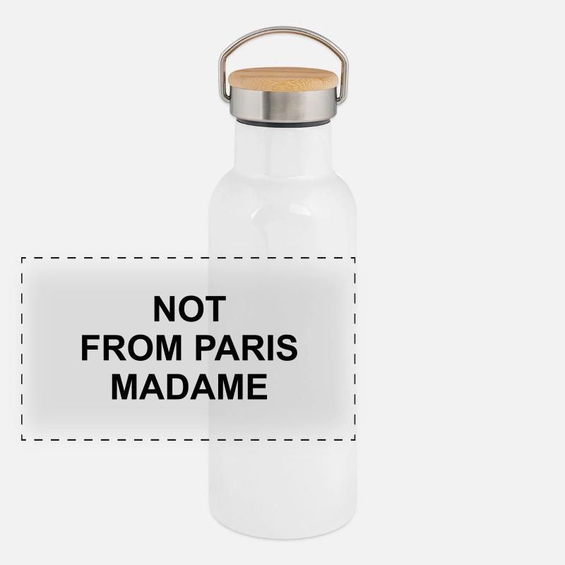 Not from paris madame Panoramic Thermal Bottle with Bamboo Lid