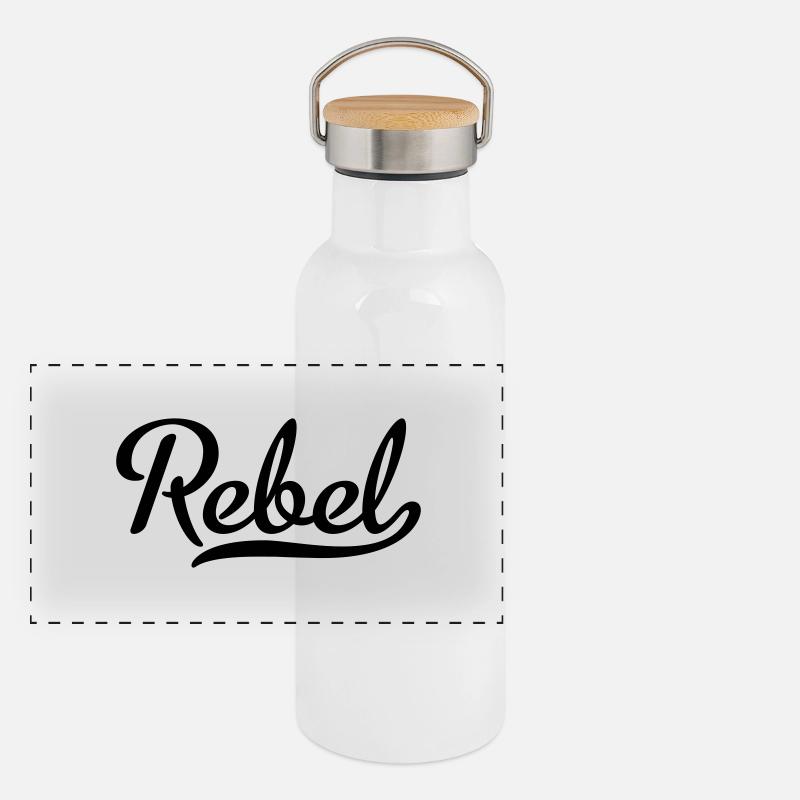 Rebel Panoramic Thermal Bottle with Bamboo Lid