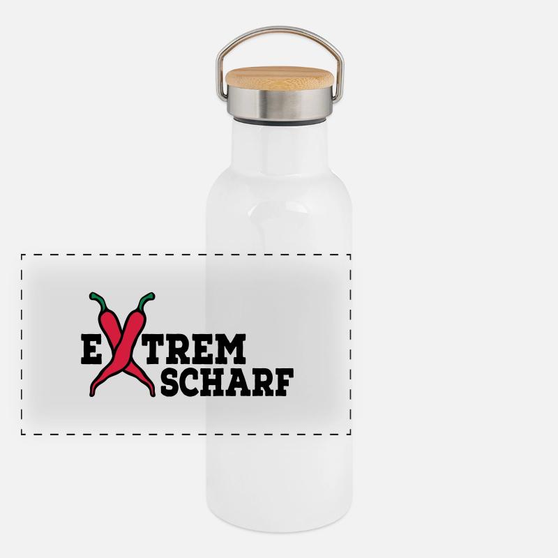 extrem scharf Panorama Thermosflasche mit Bambusdeckel