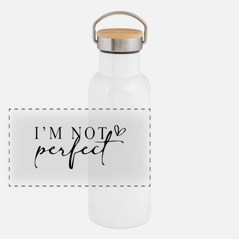 I'm not perfect. Panoramic Thermal Bottle with Bamboo Lid