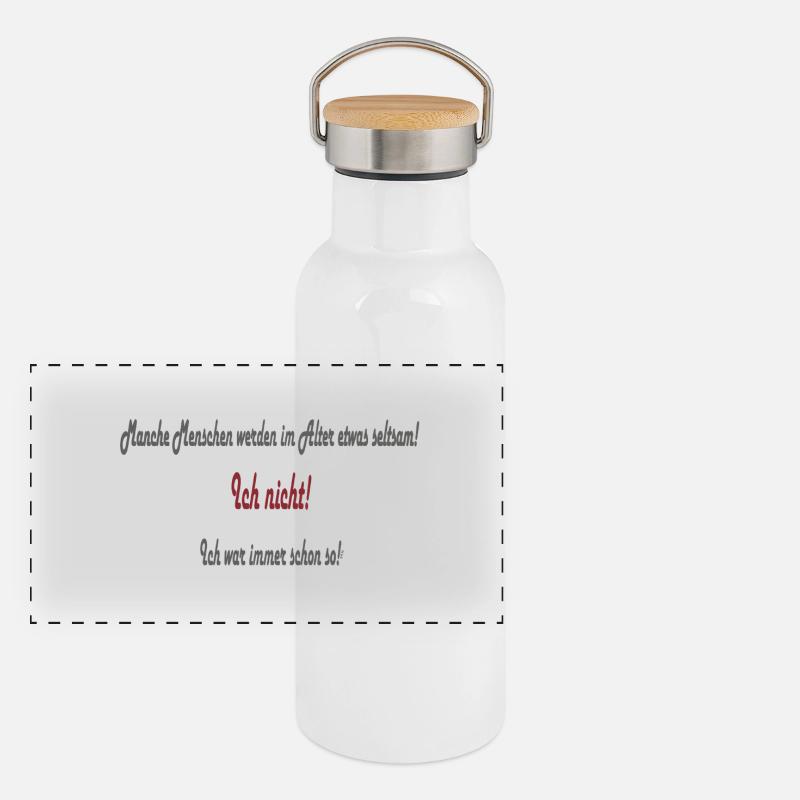 People in old age Panoramic Thermal Bottle with Bamboo Lid