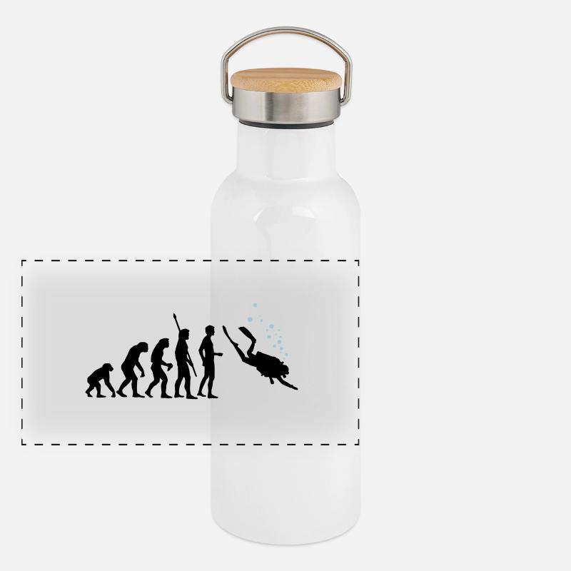 evolution_taucher_c_2c Panorama Thermosflasche mit Bambusdeckel