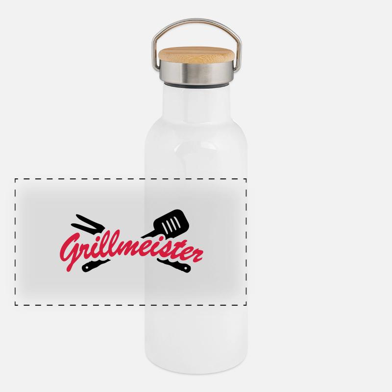 Grillmeister Panorama Thermosflasche mit Bambusdeckel