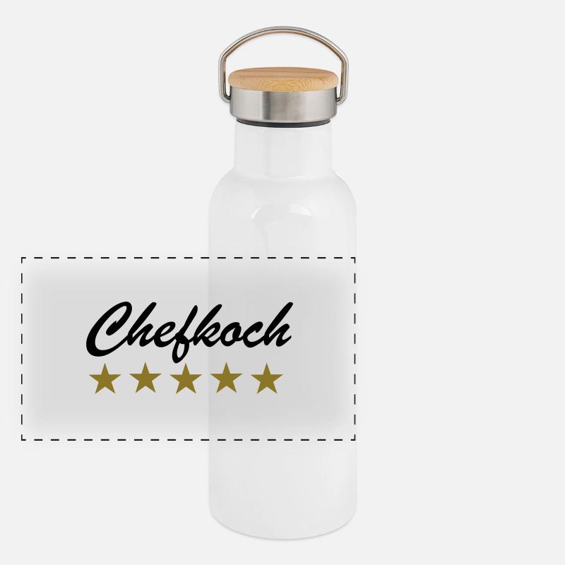 Chef Panoramic Thermal Bottle with Bamboo Lid
