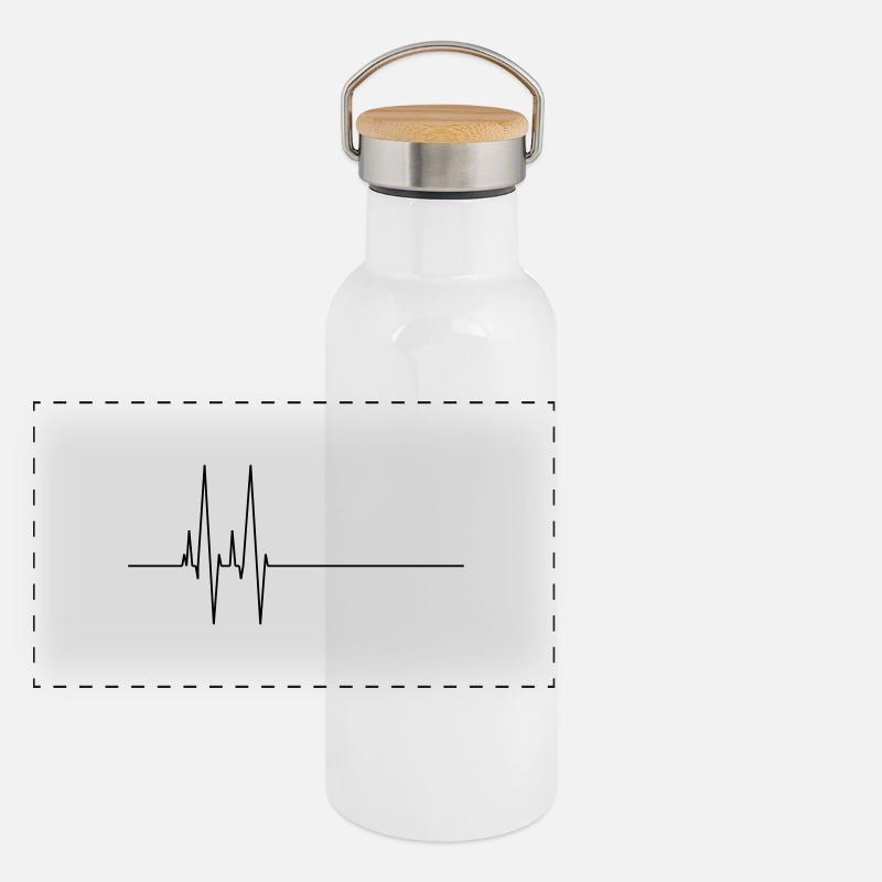 puls beep Panorama Thermosflasche mit Bambusdeckel
