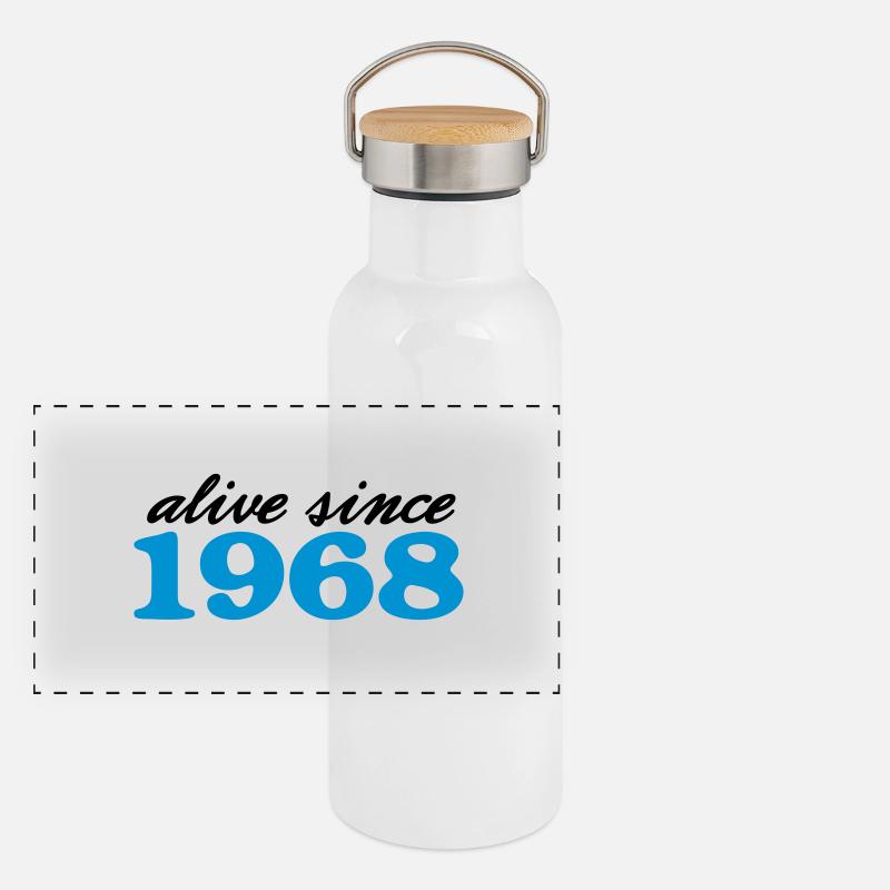 alive since 1968 Panoramic Thermal Bottle with Bamboo Lid