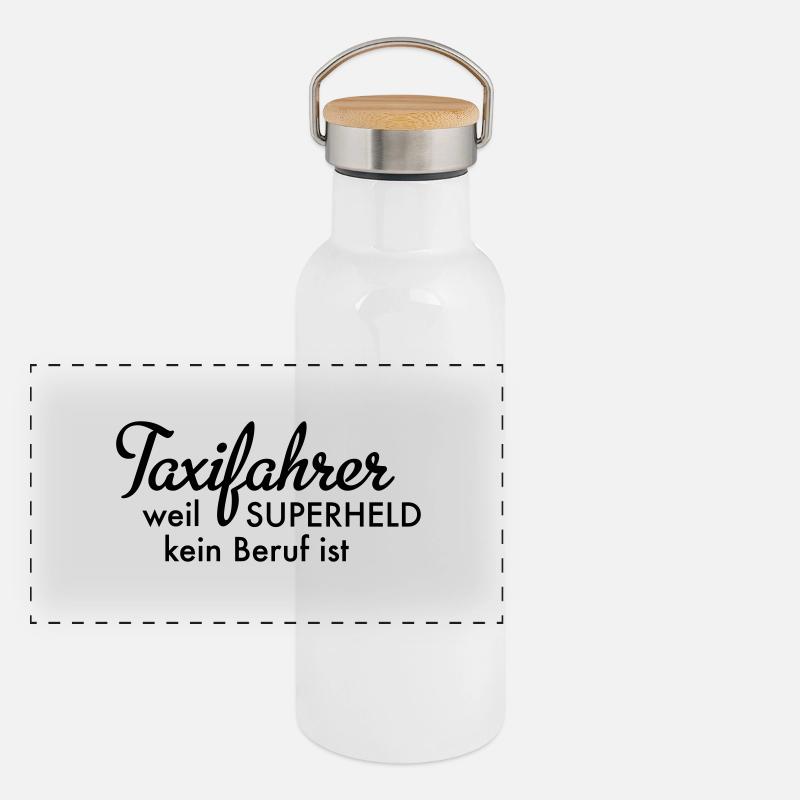 Panorama Thermosflasche mit Bambusdeckel
