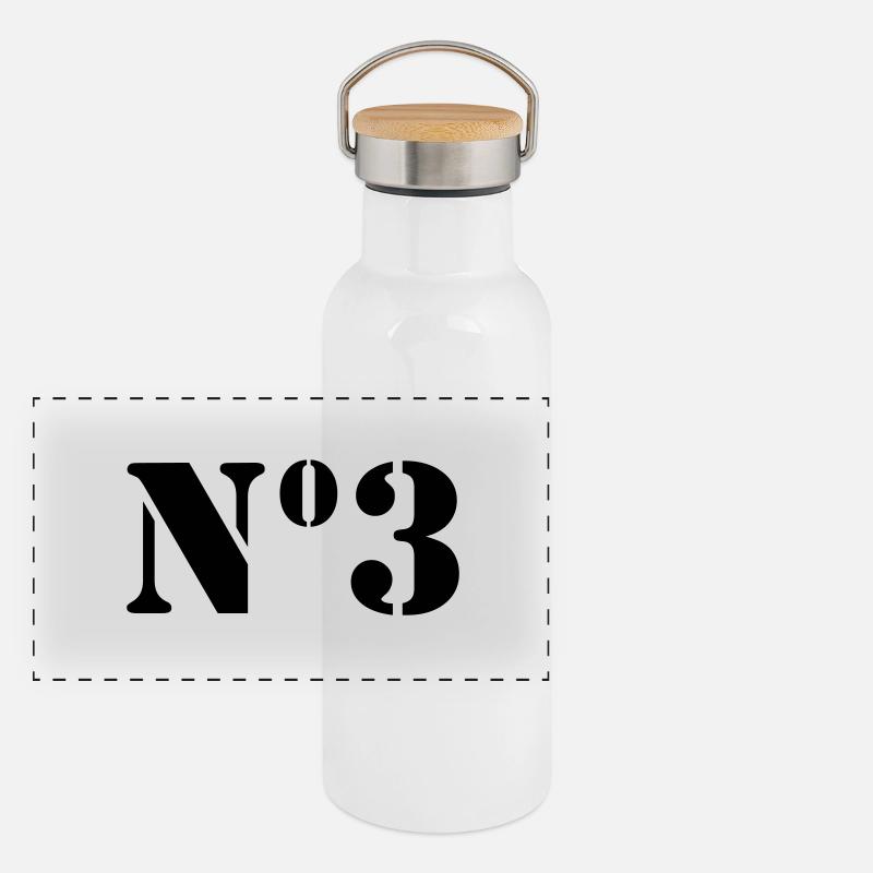 Point 3 // no3 Gourde isotherme avec bouchon en bambou