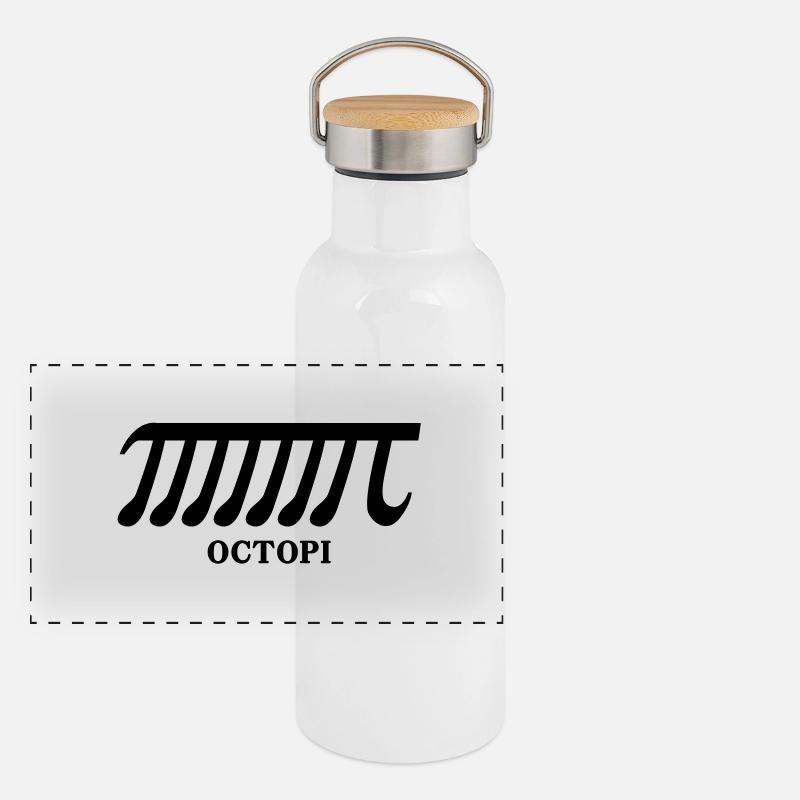 octopi Panorama Thermosflasche mit Bambusdeckel