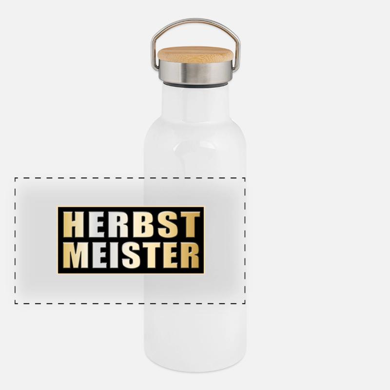 Herbstmeister Panoramic Thermal Bottle with Bamboo Lid